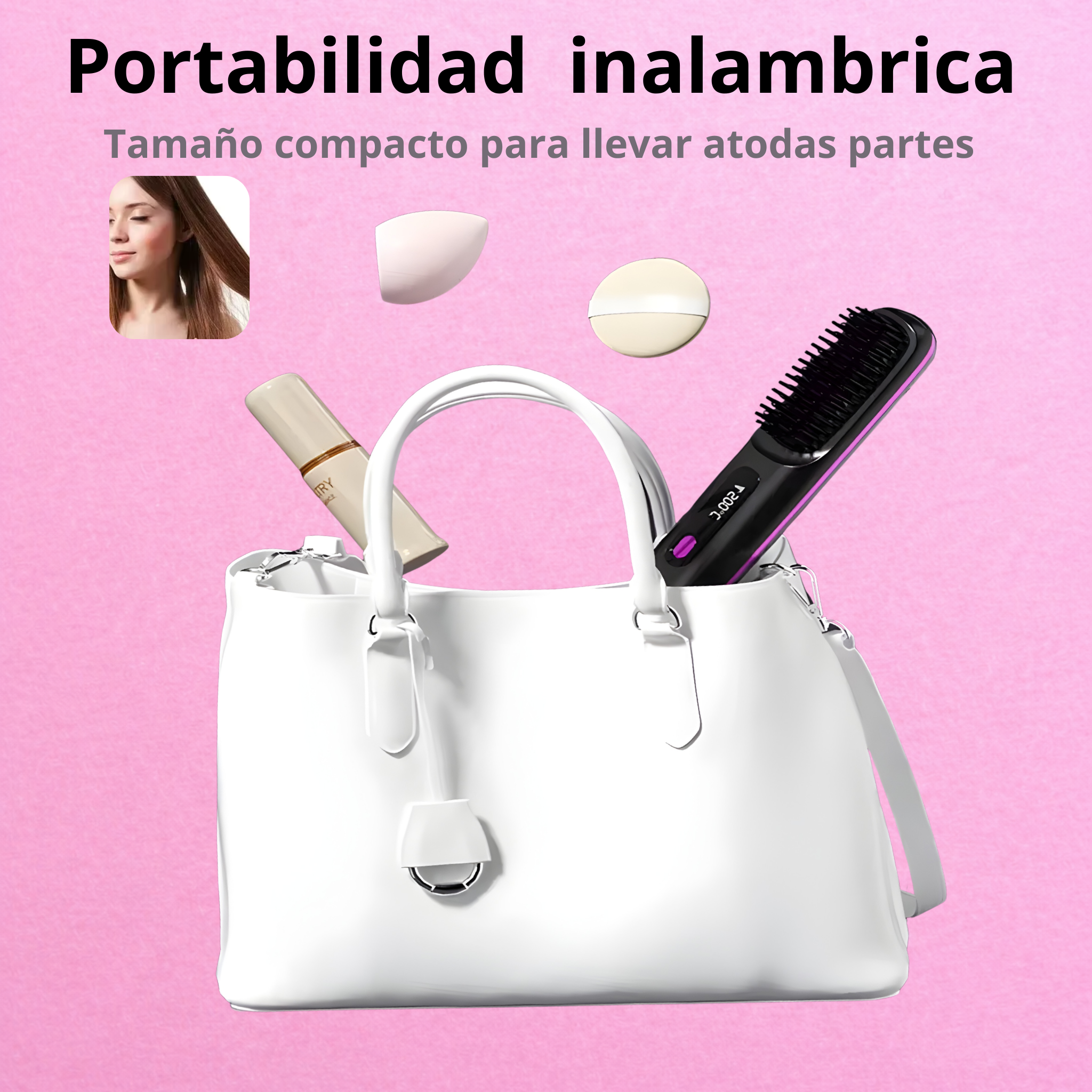 Cepillo alisador inalámbrico