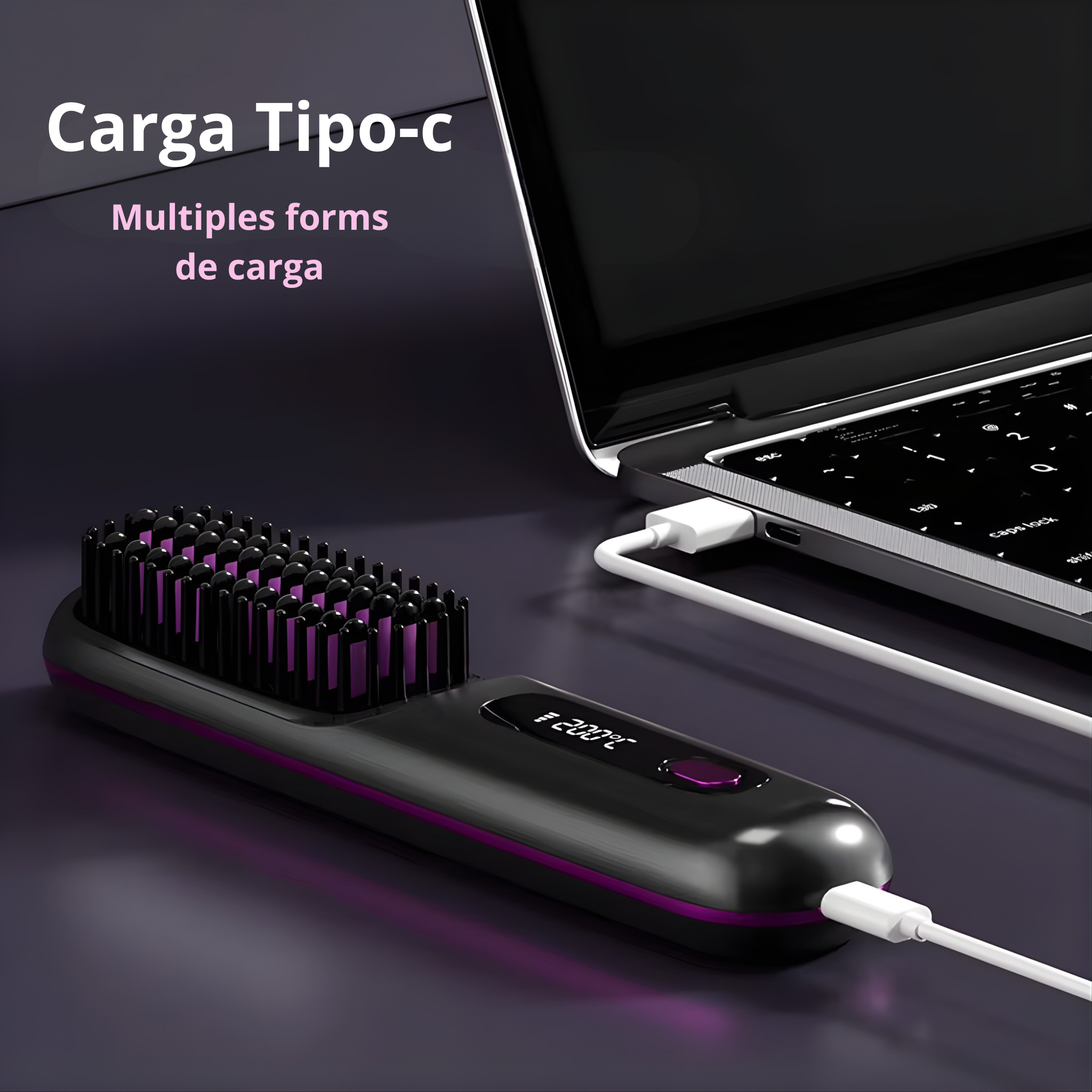 Cepillo alisador inalámbrico